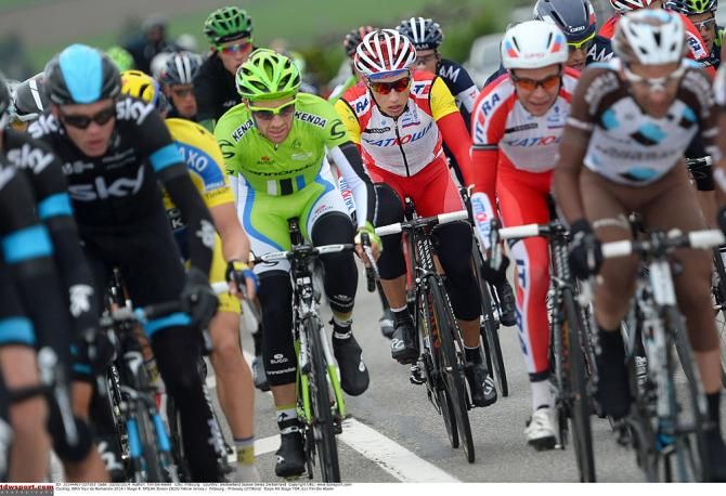 Simon Spilak (Katusha) sits in