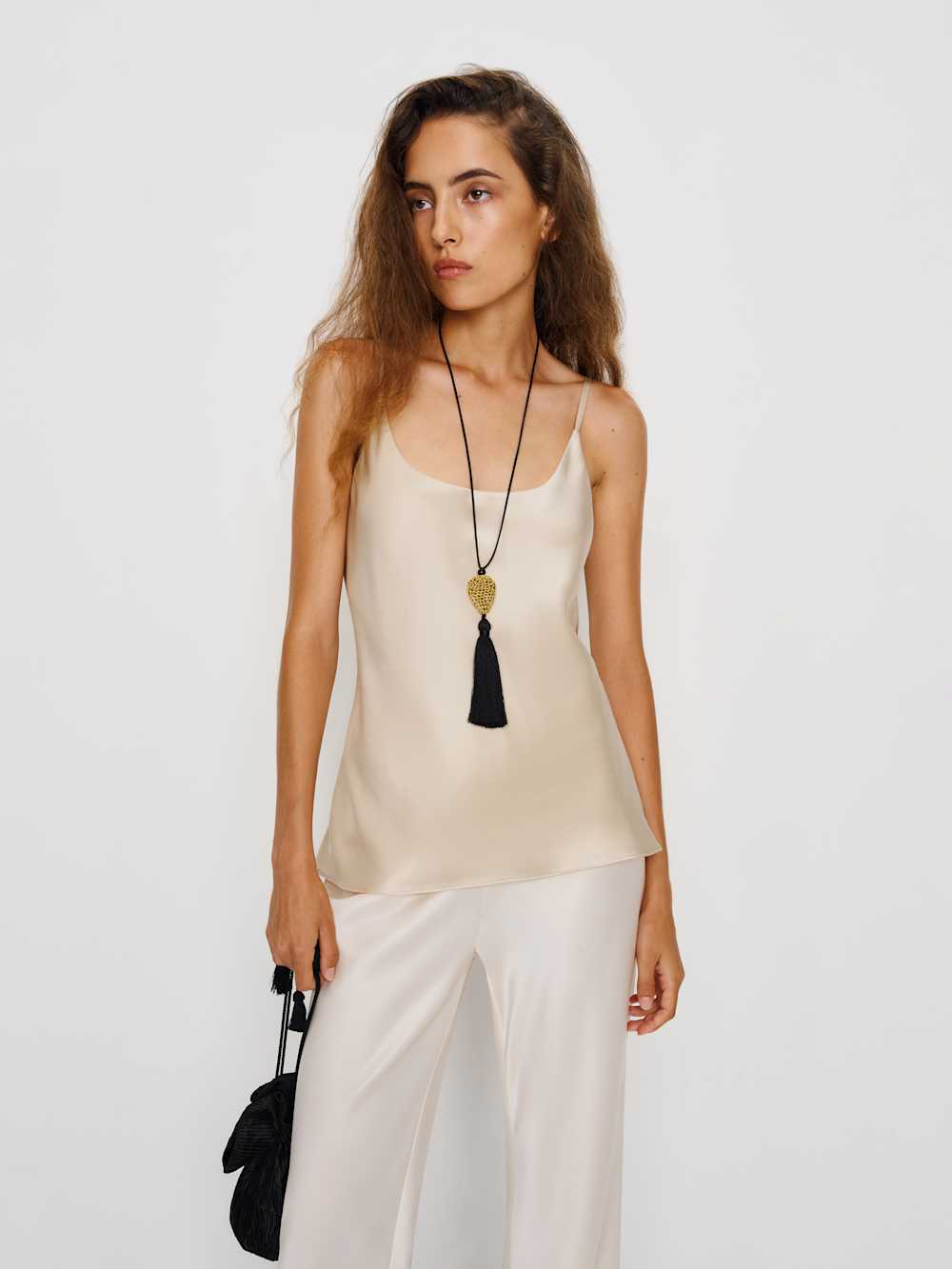 Lila Silk Top