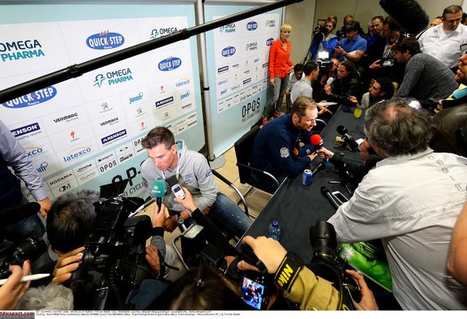 Zdenek Stybar at the pre-Tour of Flanders press conference