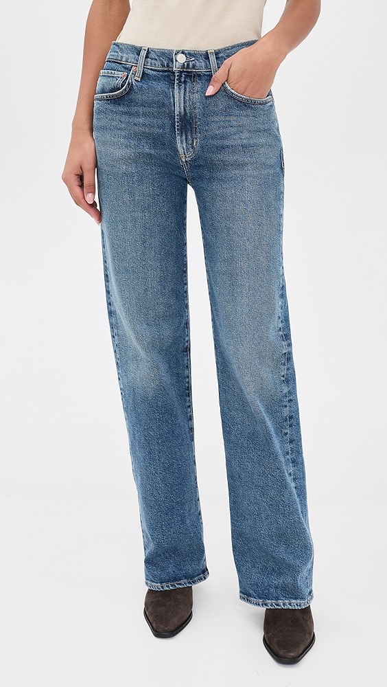 Agolde Harper Jean: Mid Rise Relaxed Straight
