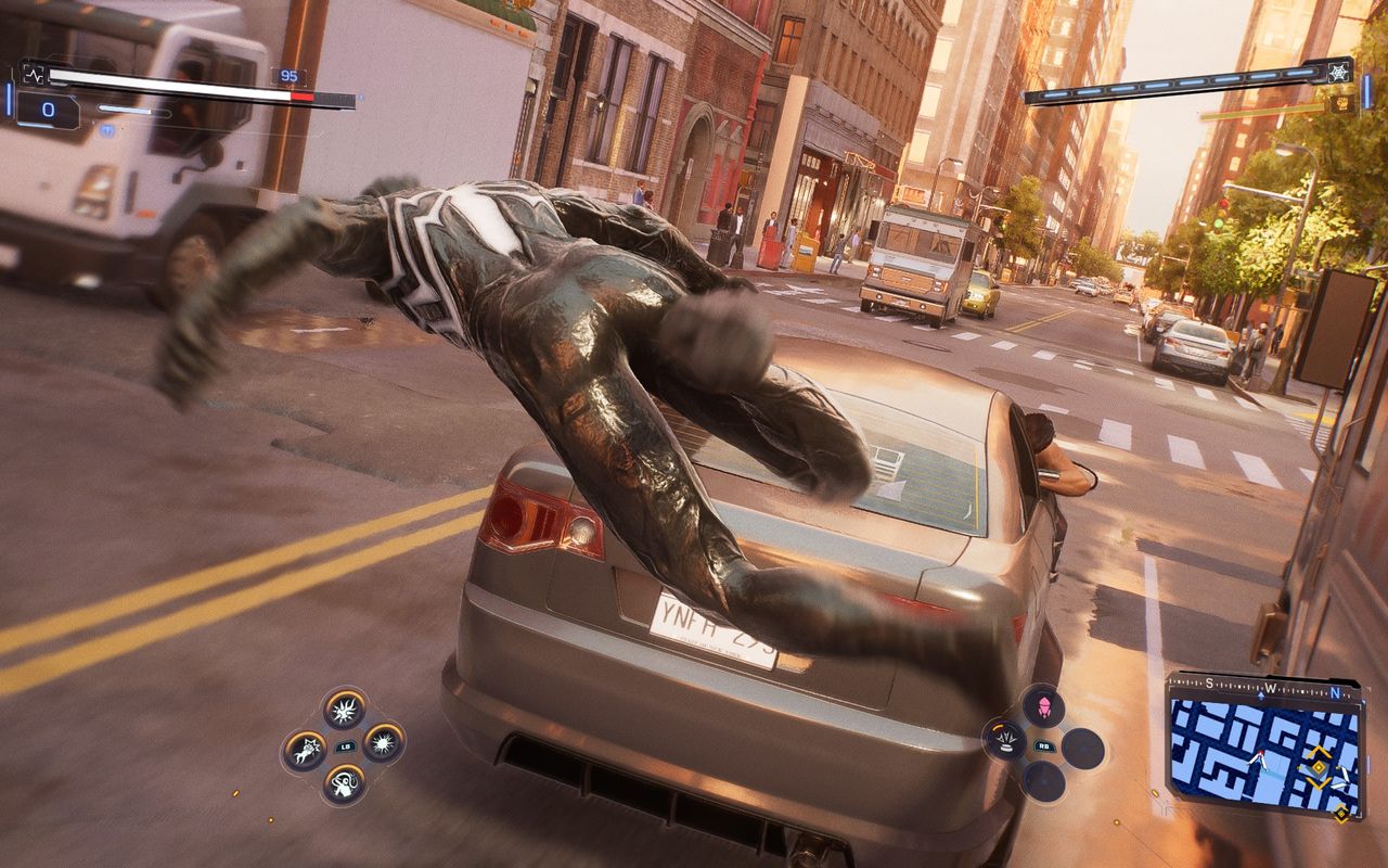 Spider-Man 2 running with FSR Redstone
