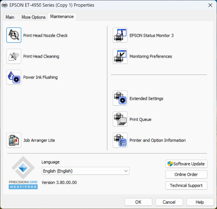 Epson EcoTank ET-4950 inkjet printer
