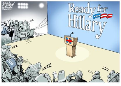 Political cartoon U.S. Hillary Clinton 2016 Media