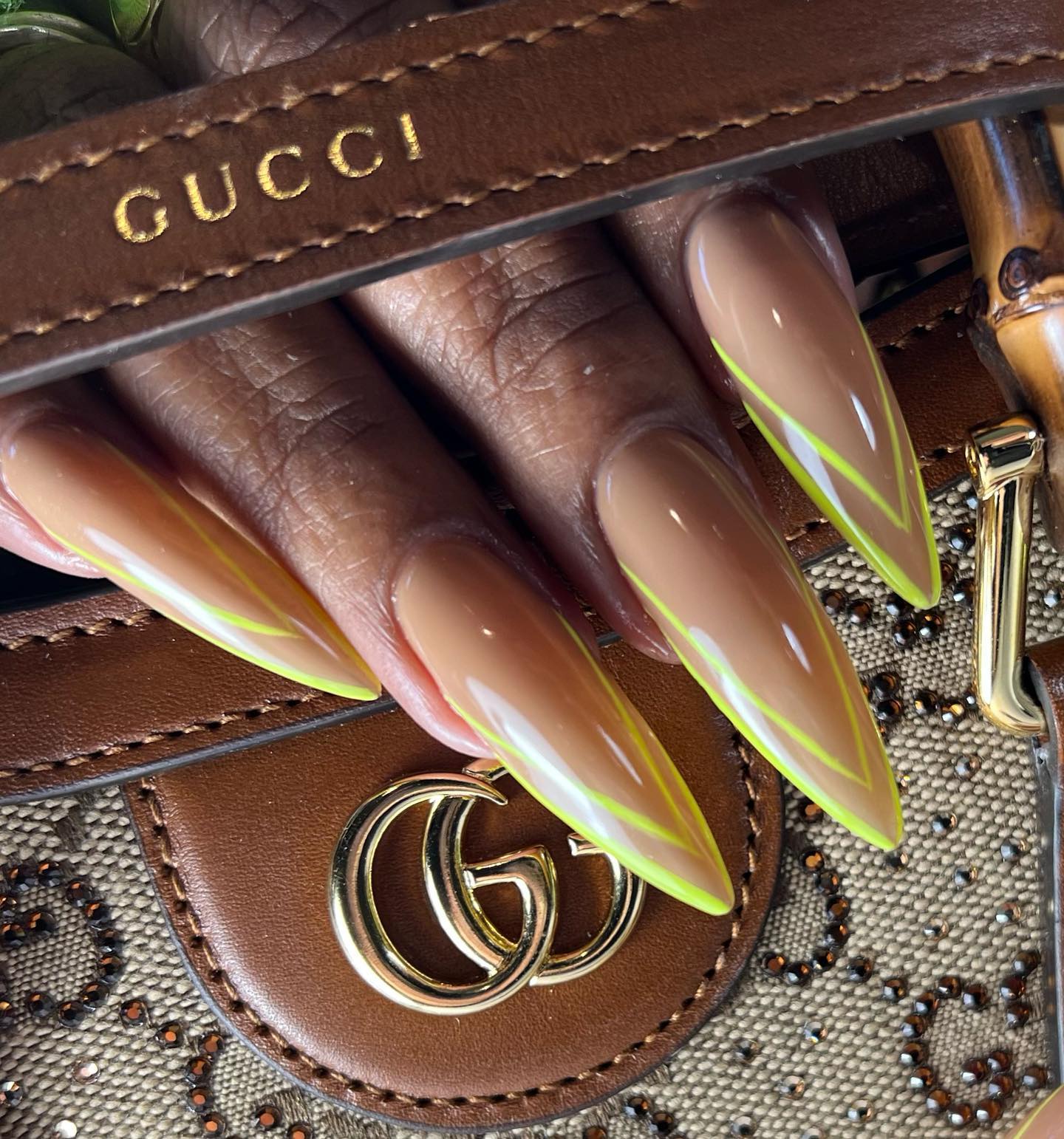 citrus yellow nails