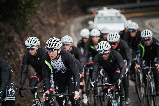 Logan Owen (center) skipped cyclocross season after winning 10 national titles in order to focus on the road in his final year in the Under 23 ranks.