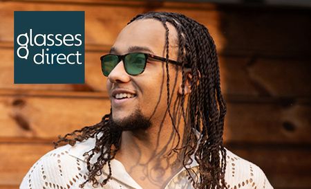 Man wearing glasses direct's shades