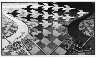 Day and Night, 1938 by MC Escher