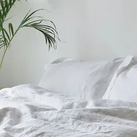 Organic linen double duvet set, £199