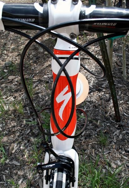 A tapered head tube for more stiffness