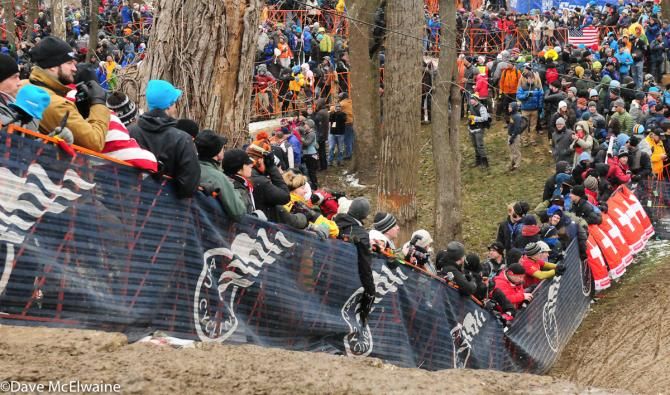 The crowd seemed nearly as big as Koksijde in places