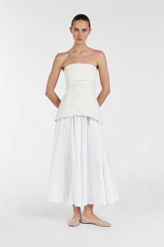 Dissh, Frances Cream Strapless Top