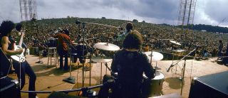 Santana perform at Woodstock 1969