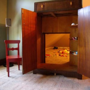 narnia style hidden playroom wardrobe