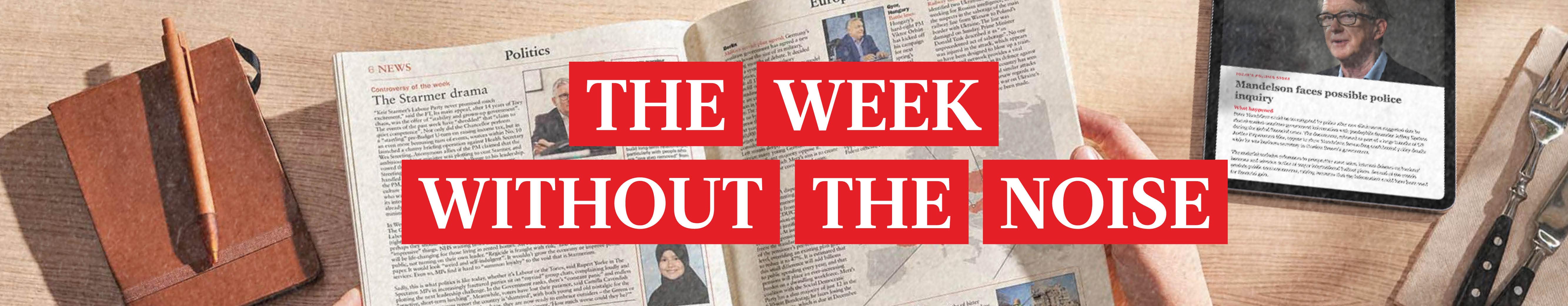 The week without the noise over magazine and ipad