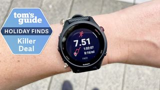 Garmin Forerunner 255 Music on a user's wrist