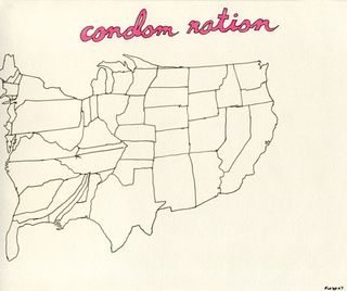 Drawing of a america map