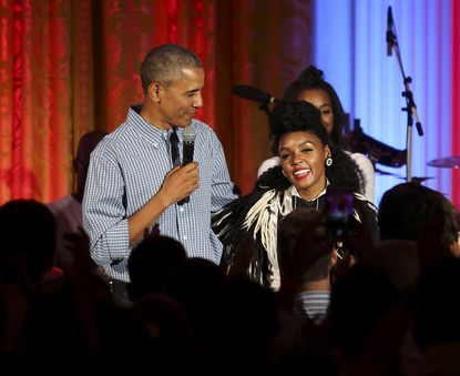 Janelle Monae With Barack Obama 