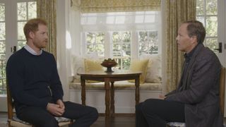 Prince Harry is interviewed by Tom Bradby