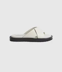 Reiss Amhurst Leather Slider Sandals