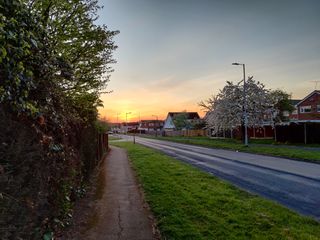 HDR struggled a little more to keep the foreground bright, but this sunset photo is still striking