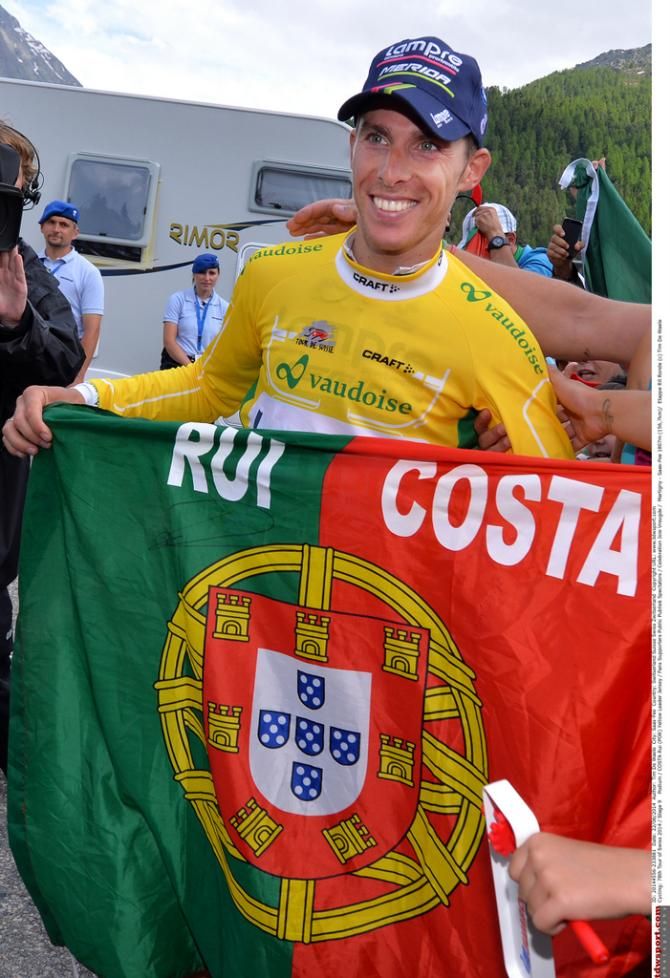 Rui Costa with a special Portuguese flag
