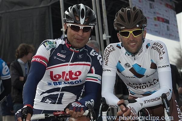 Compatriots Mehdi Sohrabi (Lotto Belisol) and Amir Zargari (AG2R La Mondiale)