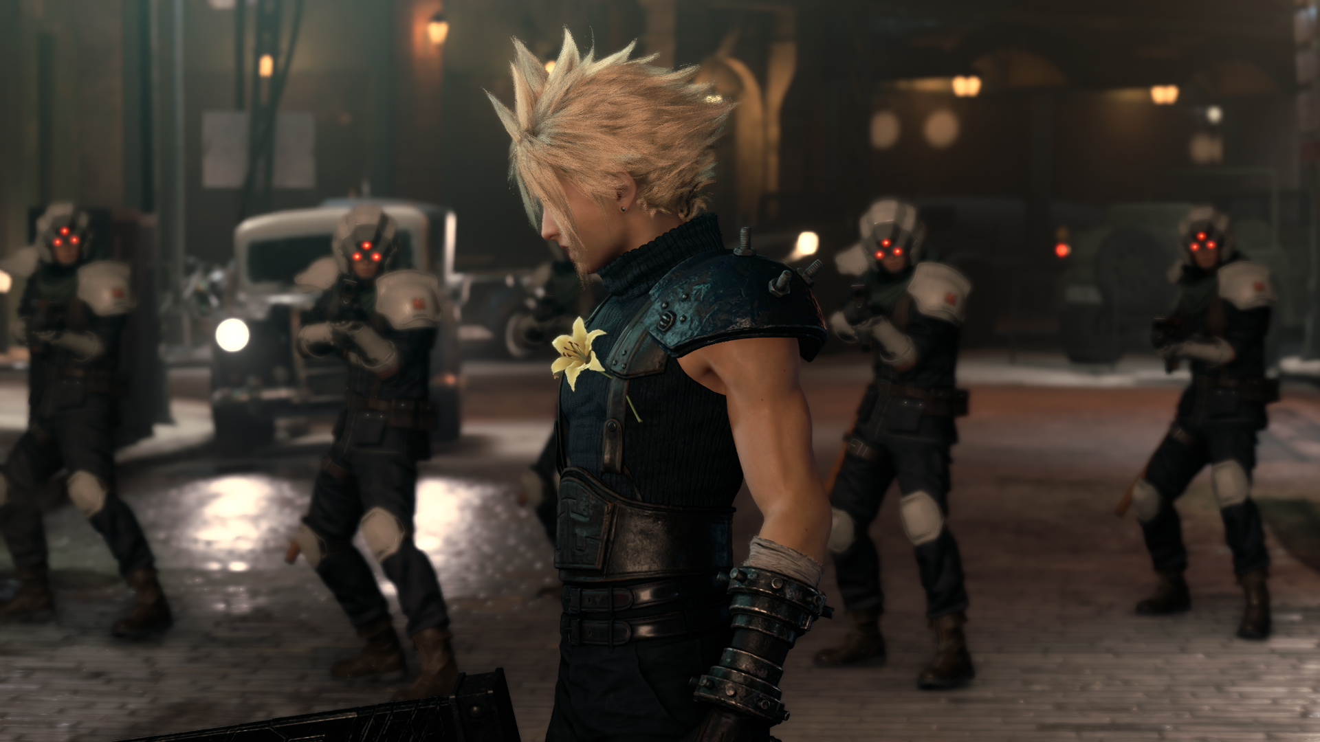 Final Fantasy VII Remake Switch 2 screenshot showing Cloud