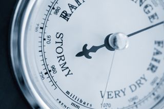 What is relative humidity: image shows barometer