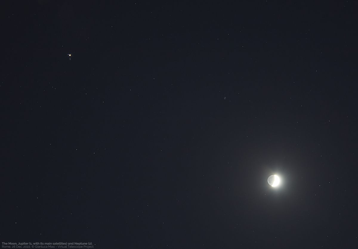 virtual telescope project images of planets and stars in december 2022