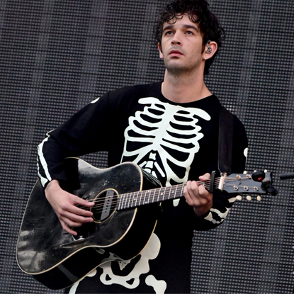 Matthew Healy performs onstage with Phoebe Bridgers in the set opener during the Taylor Swift | The Eras Tour at Lincoln Financial Field on May 12, 2023 in Philadelphia, Pennsylvania