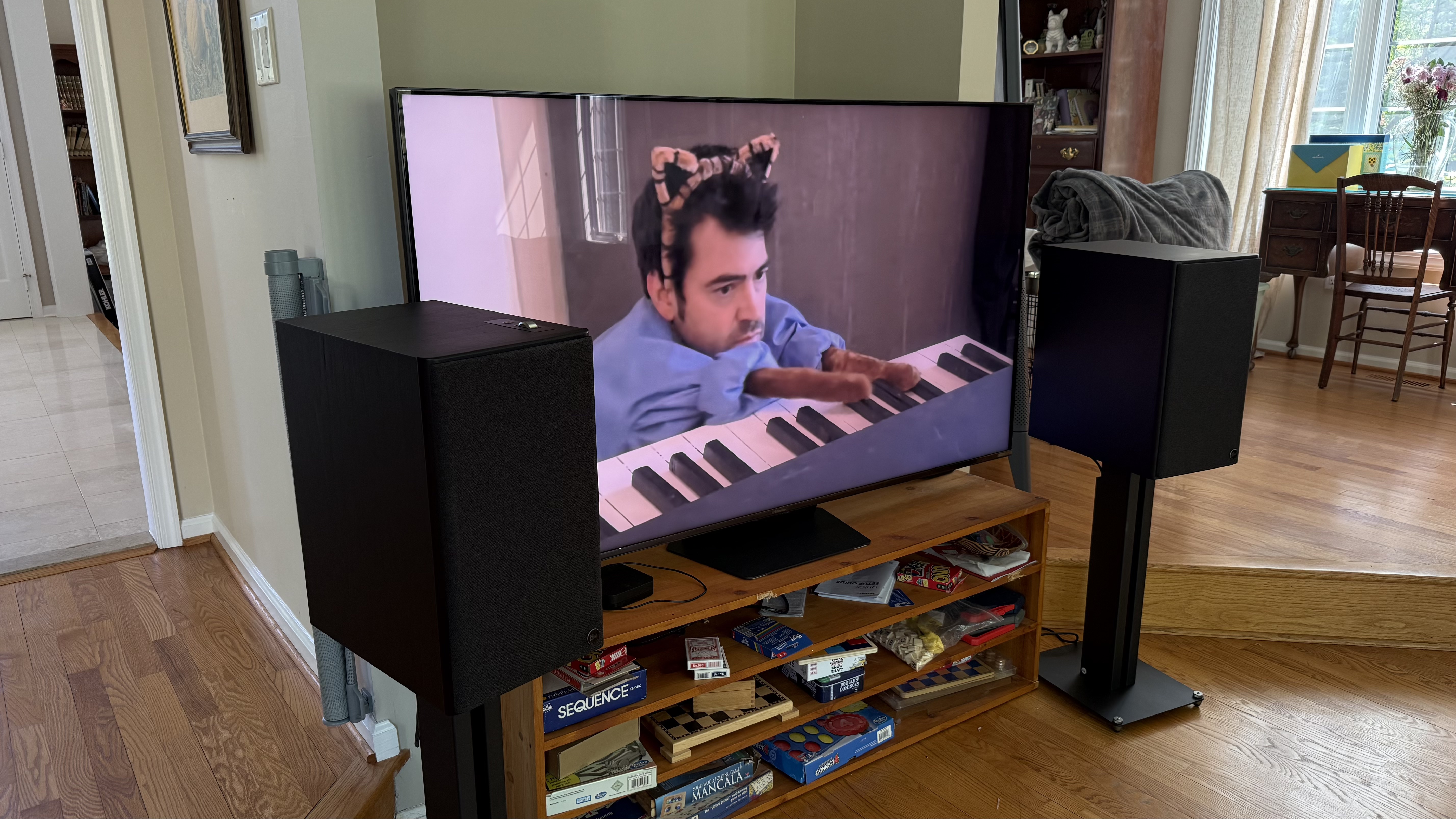 The Klipsch The Nines II showing a performance on YouTube