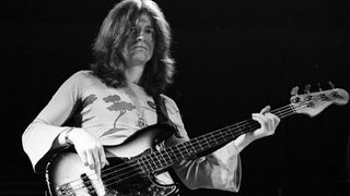Rock band 'Led Zeppelin' performs onstage at the Forum on June 3, 1973 in Los Angeles, California. (L-R) Robert Plant, John Paul Jones, Jimmy Page, John Bonham.