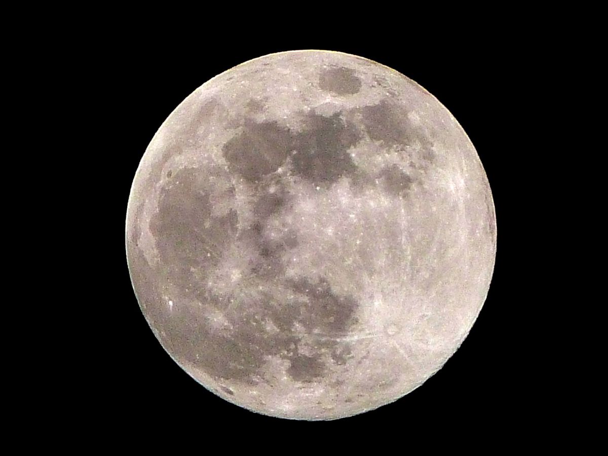 The moon shines in this image taken from General Santos City, Philippines, by skywatcher Peter Jones Dela Cruz on July 3, 2012. 