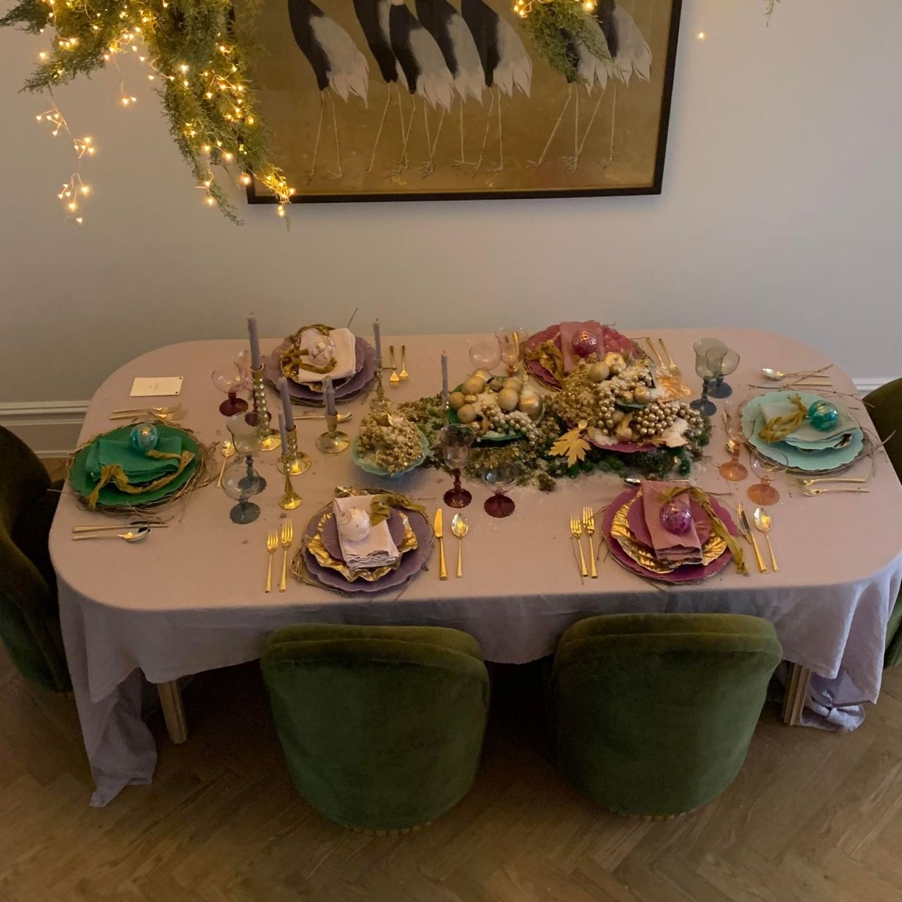 Anthropologie Holiday House dining room table