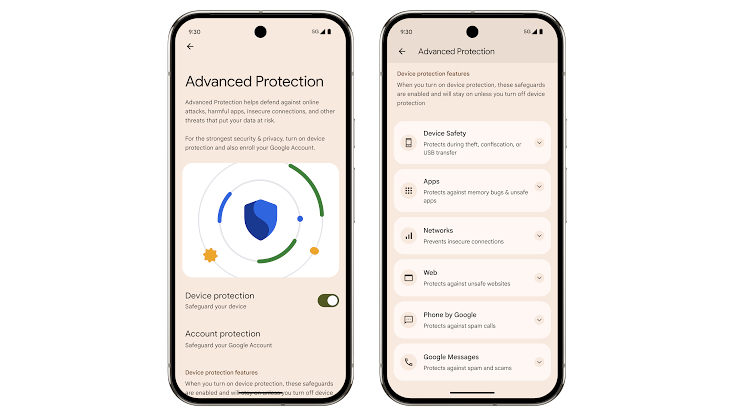 Advanced Protection mode in Android 16