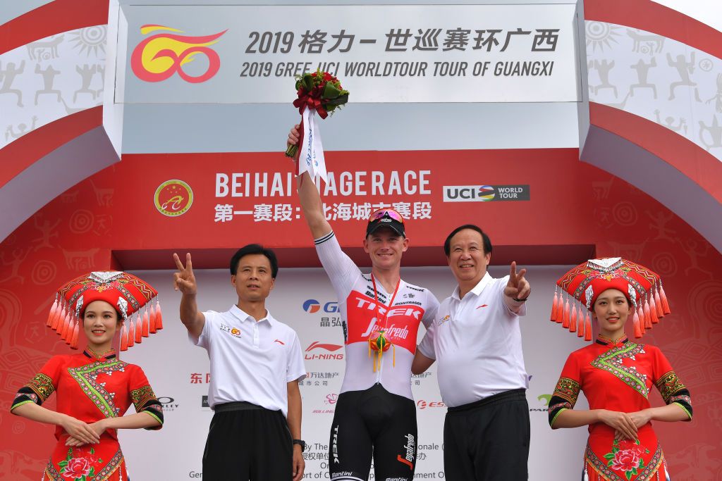 Ryan Mullen was on the attack on stage 1 of the Tour of Guangxi