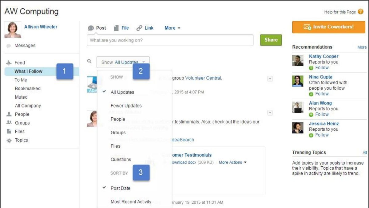 Salesforce Chatter review