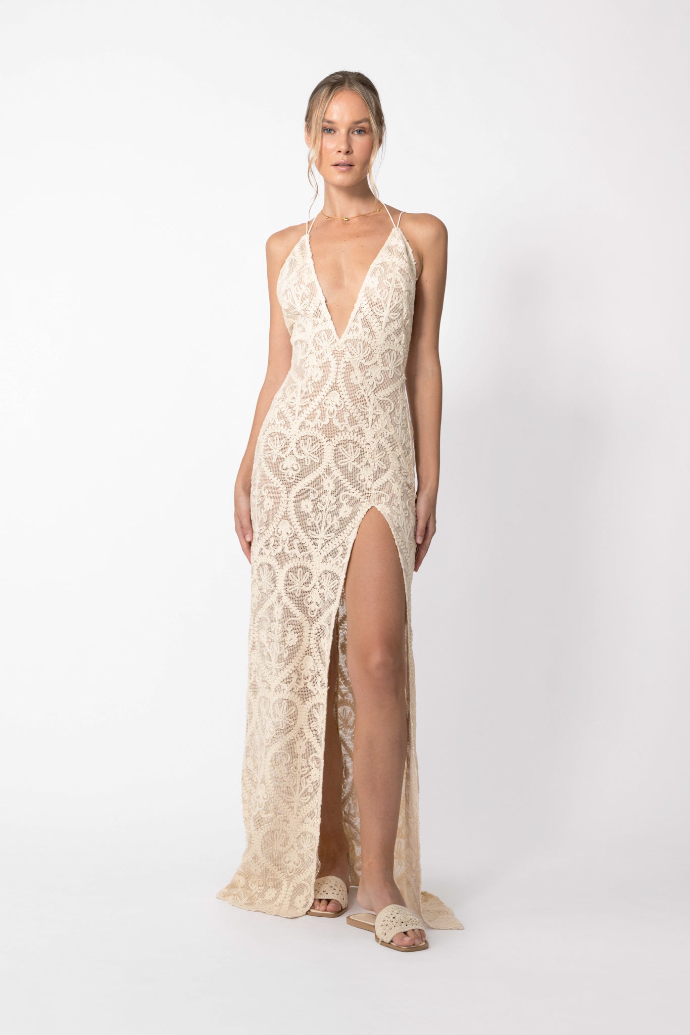 Frankie Amare Crochet Dress - Vanilla Cream / 00