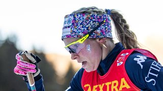 Jessie Diggins in action at FIS Cross-Country World Cup 2025/26