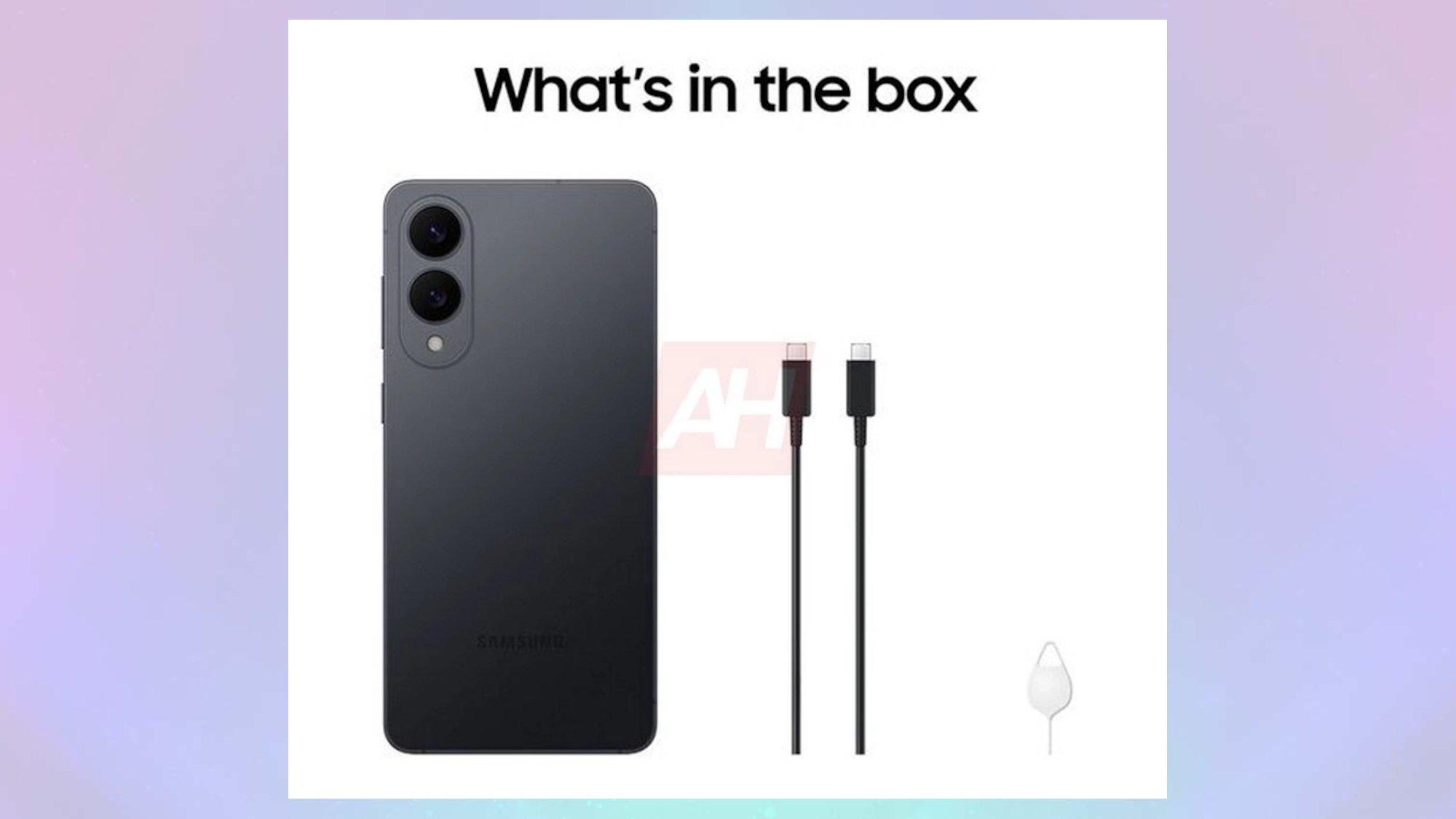 The contents of the Galaxy S25 Edge's box