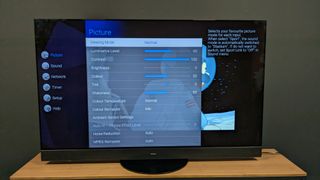 Panasonic MZ2000 for settings menus on screen