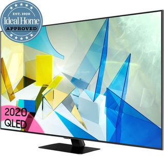 Samsung Q80T Smart 4K QLED TV with Ideal Home Approved logo