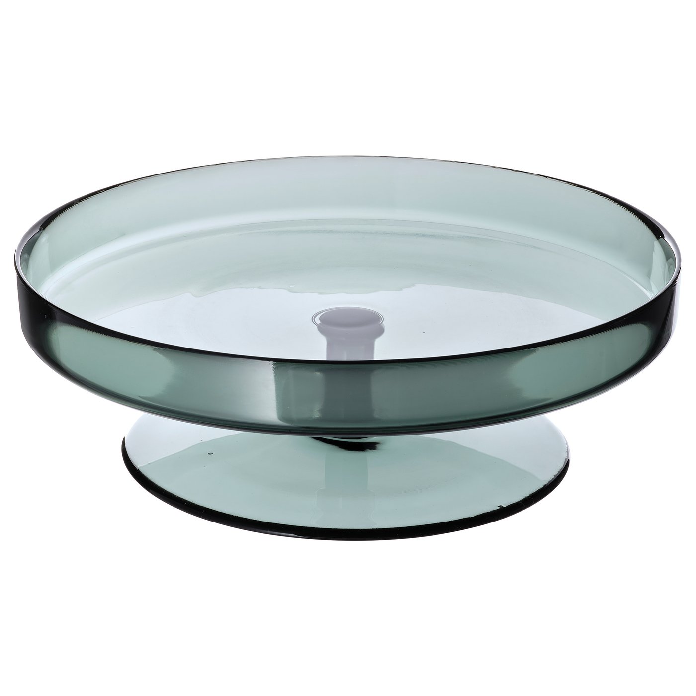 Ombonad Serving Plate - Glass Grey 29 Cm
