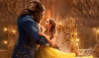 Beauty and The Beast Belle and The Beast dance in the ballroom