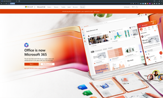 Microsoft Office webpage