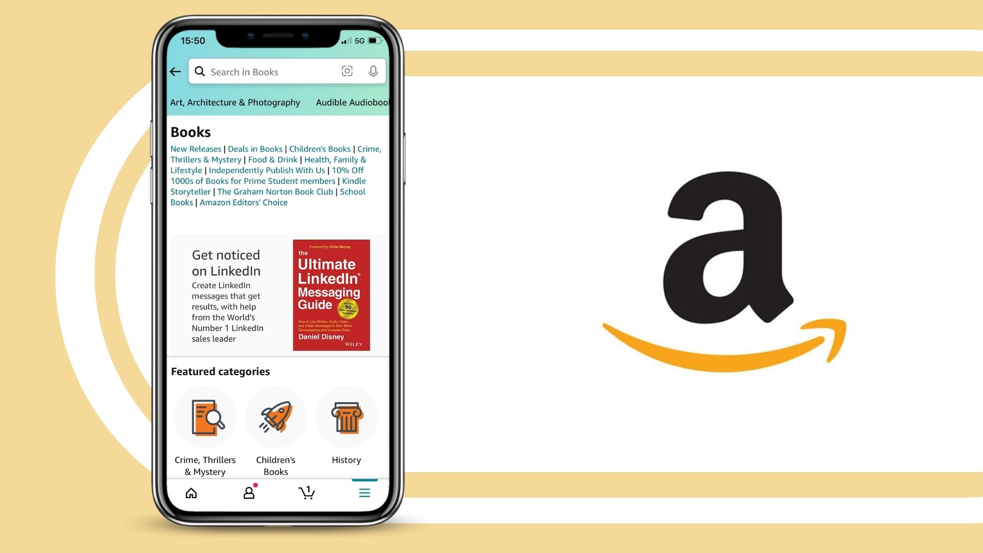 Selling Books Online - Amazon logo and screenshot
