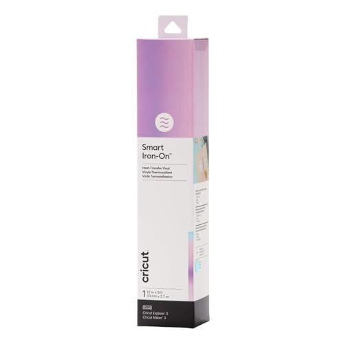 Smart Iron-On Heat-Transfer Vinyl, 1 Sheet Holographic Blue, (9ft)