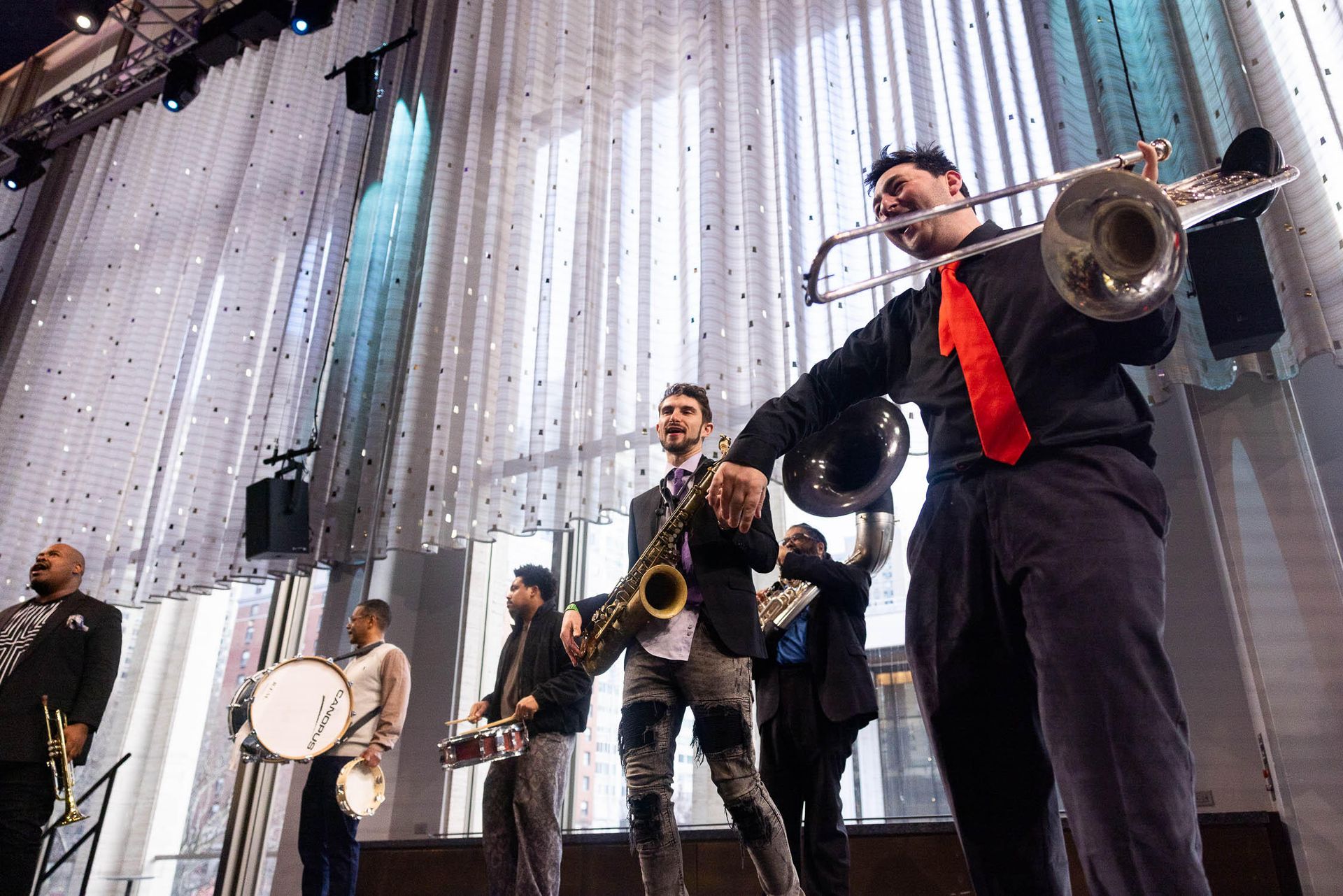 Jazz band led by Alphonso Horne at the Heartbeat Summit, Lincoln Center