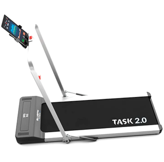 Treadmill on white background