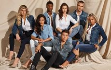 A group of models wearing Guess clothing